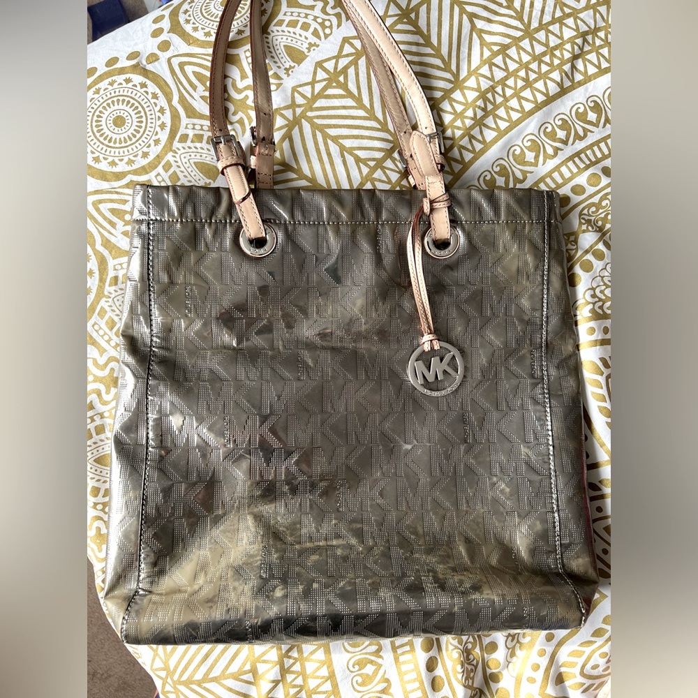 Michael Kors metallic shoulder bag